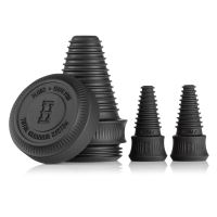 Silikonová sada Hemper Plugs + Caps pro čištění bongů a kotlíků, černá