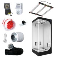 Sunpro kit HITTER 200W LED, 2,9 umol/J - Diamond box silver 90x90x200cm