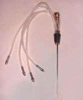 Konvertor, dřevěný kotlík se čtyřmi akrylovými hadičkami, 1 ks