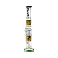 Skleněný bong CALVO Straight Tube Tree Perc, dragon ball, 42 cm, zábrus 14 mm