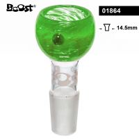 Skleněný kotlík k bongu Boost, 14,5 mm, zelený, 1 ks