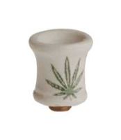 Kotlík k bongu keramický s lístkem, 1 ks