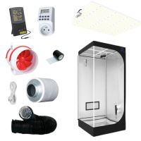 Sunpro kit SUNBOARD 240W, 2,5 umol/J - Diamond box silver 90x90x200cm