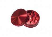 Dvoudílná kovová drtička s magnetem, 50 mm, červená, 1 ks